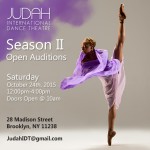 OPEN AUDITION—Judah International Dance Theatre—10/24/15