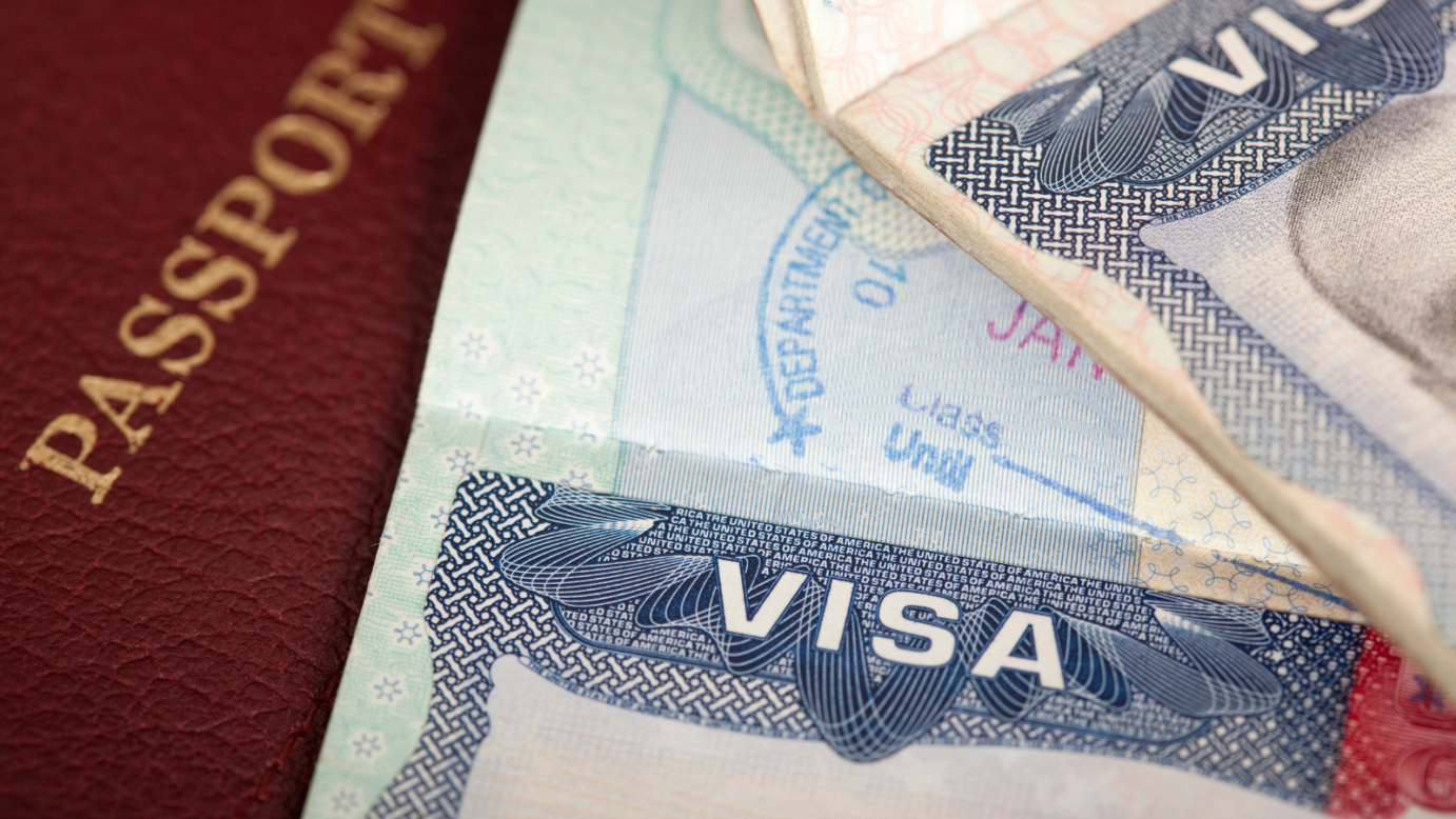 Photo of passports and visas